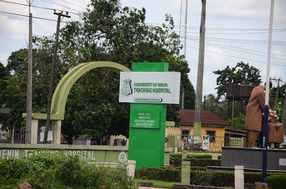 The UBTH sign at the main entrance