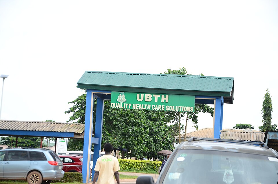 A gate into the hospital